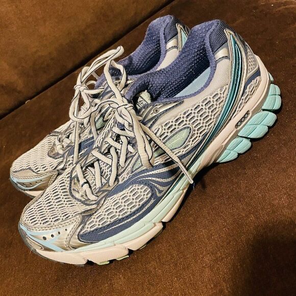 Very Good Brooks Ghost 4 Women Running Shoes 9 US 40.5 EUR Silver Blue - Picture 3 of 8